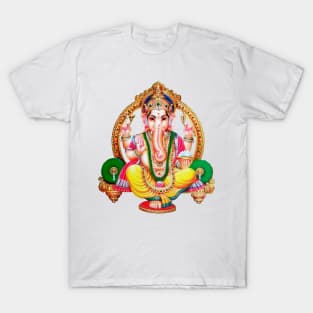 Ganesha , Hindu God Of Good Tidings T-Shirt